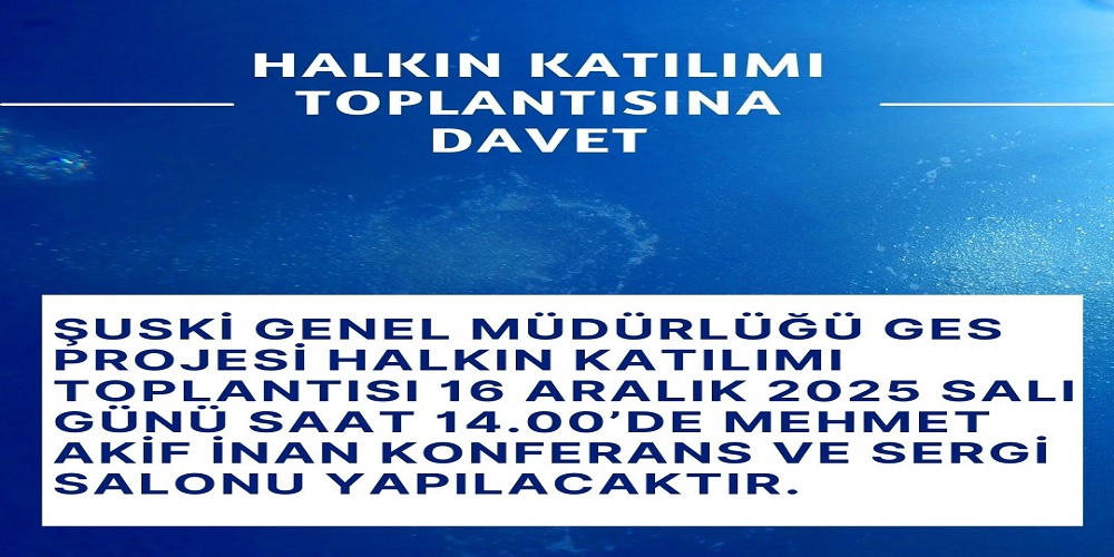HALKIN KATILIMI TOPLANTISINA DAVET